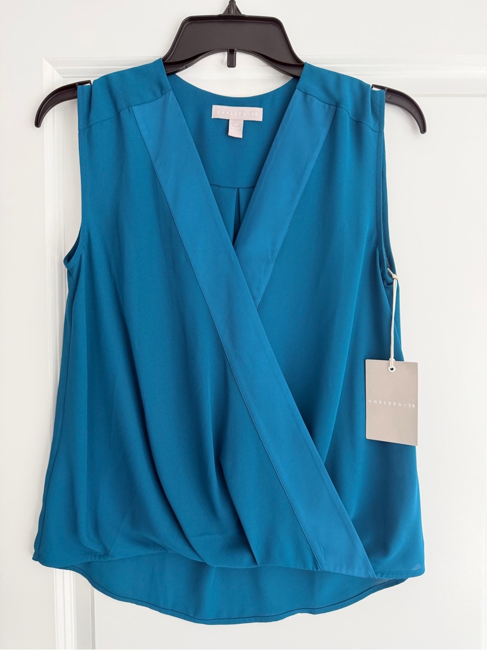Nordstrom Teal Surplice Sleeveless Camisole